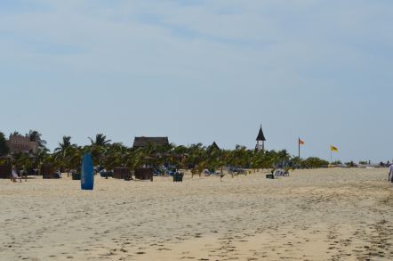 Plaża przed Riu Funana/Riu Palace Cabo Verde.