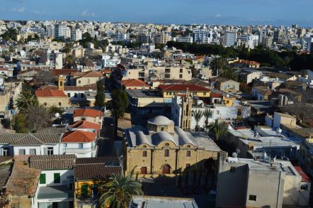 Widok z Centrum Handlowego w Nikozji