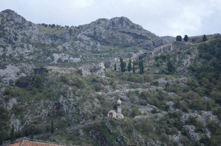 Mury obronne w Kotor.