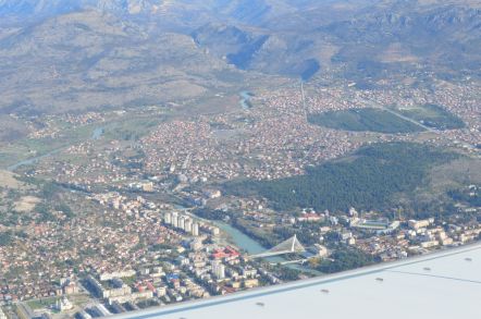 Podgorica z lotu ptaka.